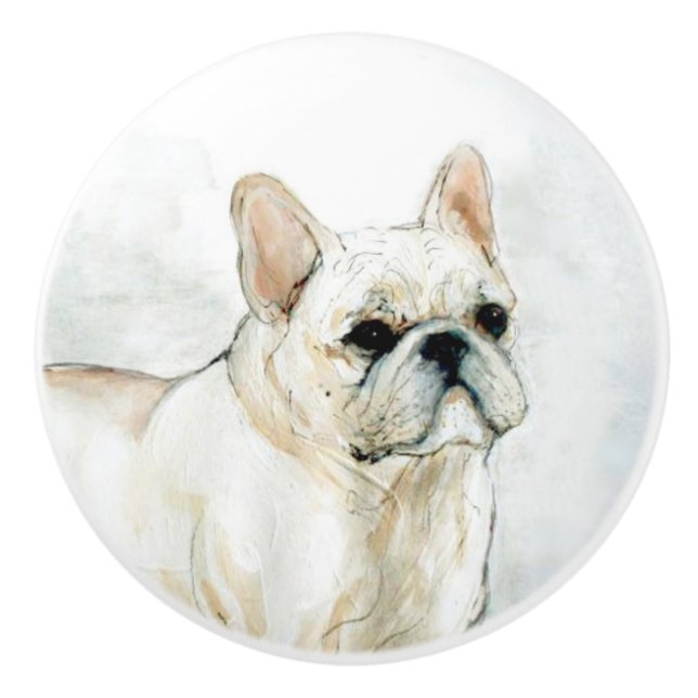 Ron Hevener Fransk Bulldog Knopp (Framsidan)