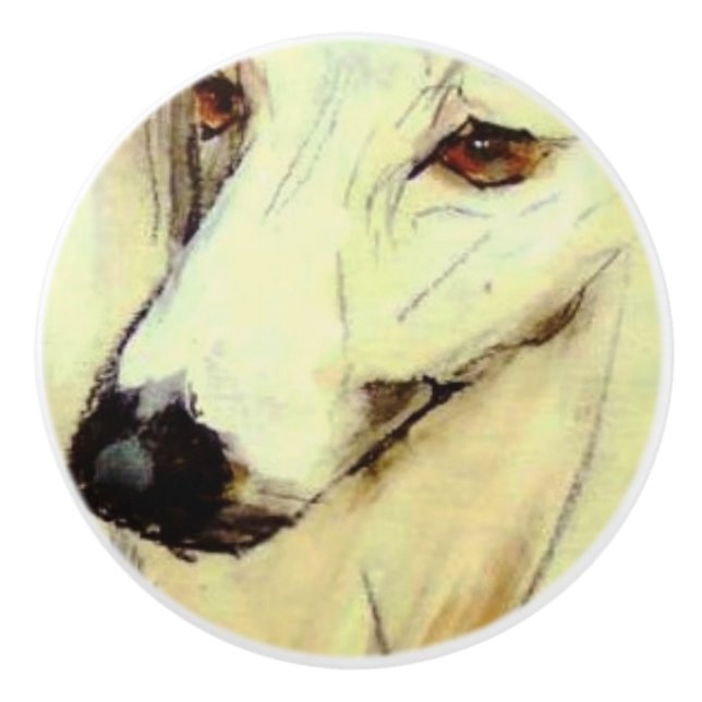 Ron Hevener Greyhound Hund Knopp (Framsidan)