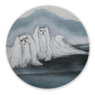 Ron Hevener Maltese Hund Knopp