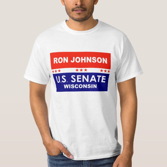 Ron Johnson US Senate Wisconsin 2022 T Shirt (Framsida)