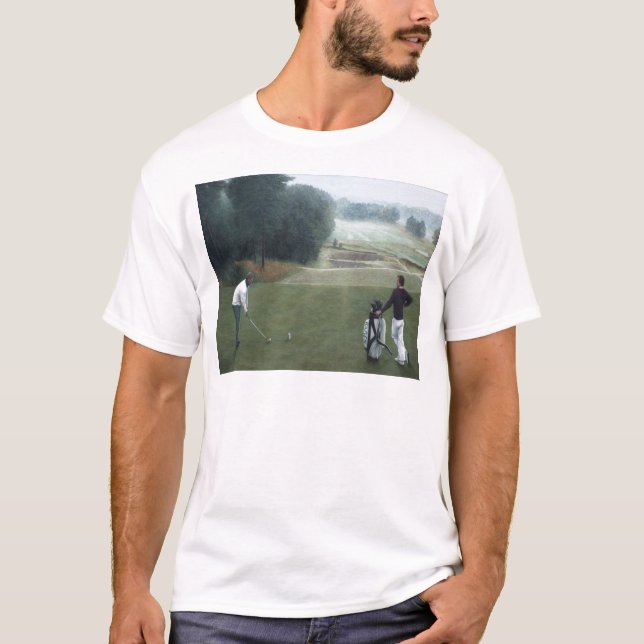Ron McGill Golfing Oljemålning 1 Tee Shirt (Framsida)