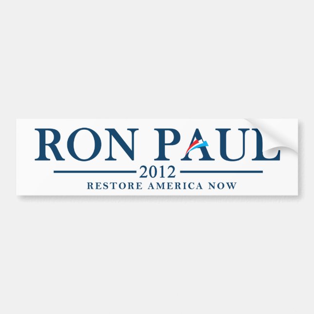 Ron Paul 2012 - Återställande Amerika nu Bildekal (Framsidan)