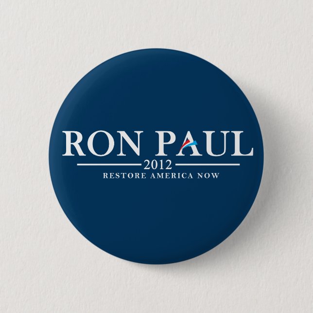 Ron Paul 2012 - Återställande Amerika nu Knapp (Framsida)