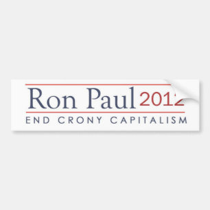 Ron Paul 2012 avslutar kumpankapitalism Bildekal