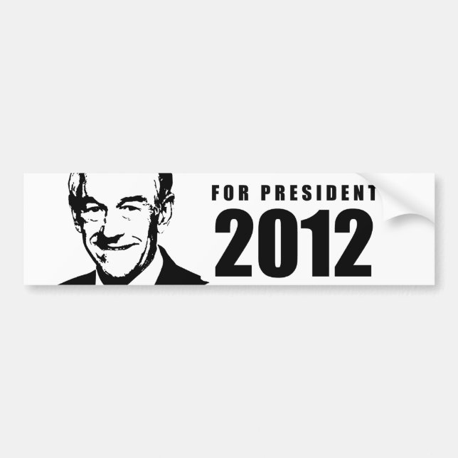 Ron Paul 2012 Bildekal (Framsidan)