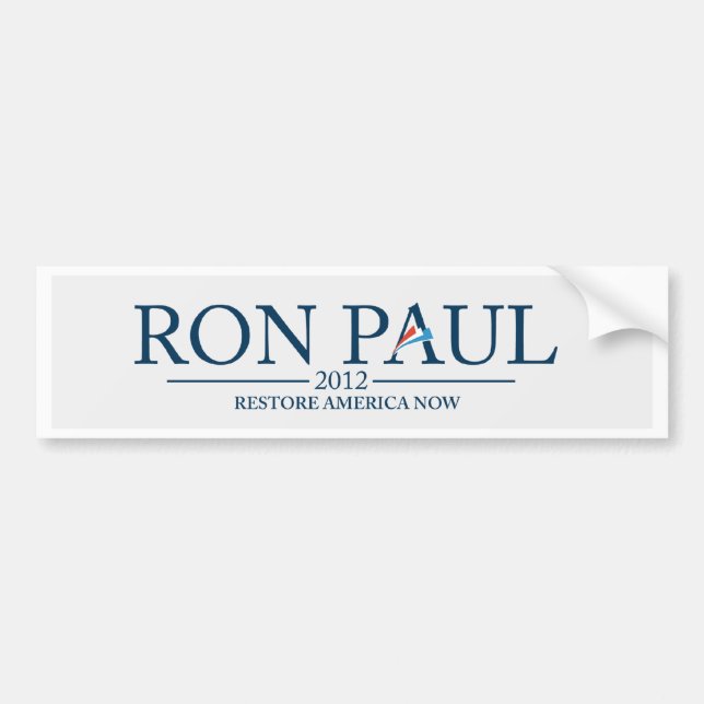 Ron Paul 2012 Bildekal (Framsidan)