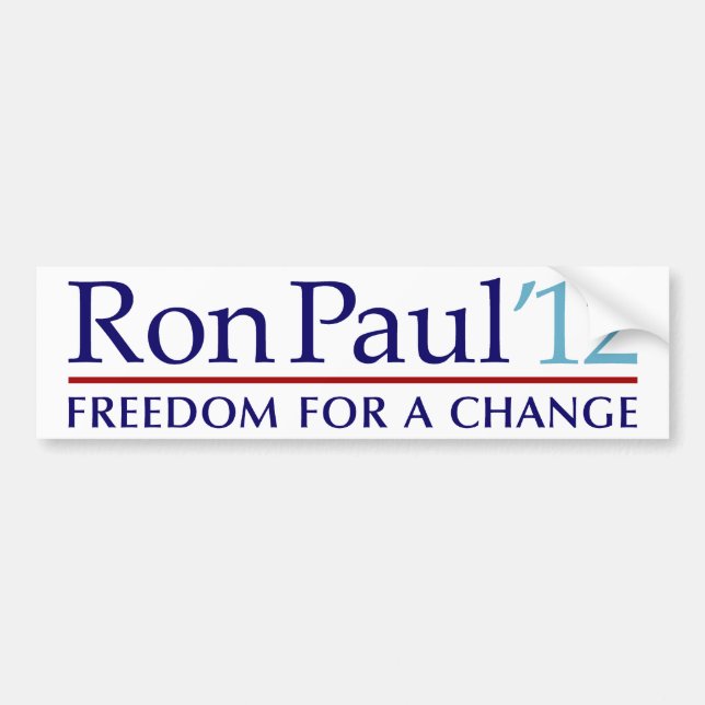 Ron Paul 2012 Bildekal (Framsidan)
