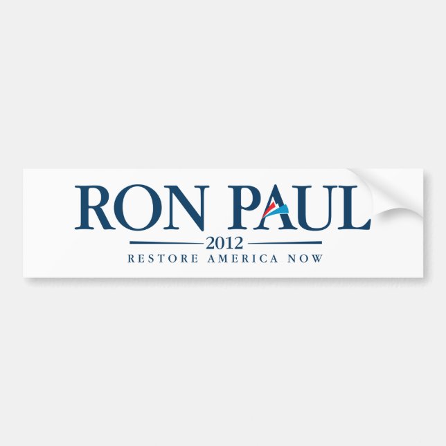 Ron Paul 2012 Bildekal (Framsidan)
