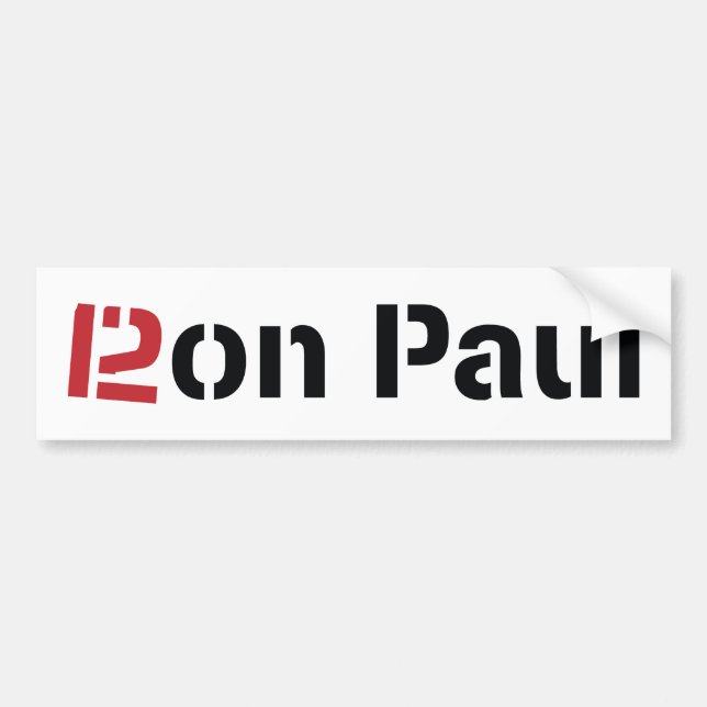 Ron Paul 2012 Bildstöten Bildekal (Framsidan)