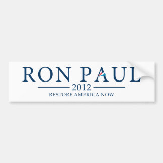 Ron Paul 2012 Bildstöten Bildekal