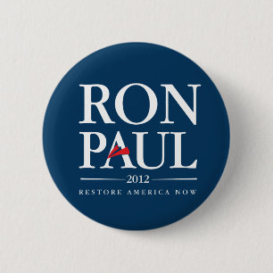 Ron Paul 2012 (blått) Knapp
