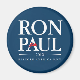 Ron Paul 2012 (blått) Magnet