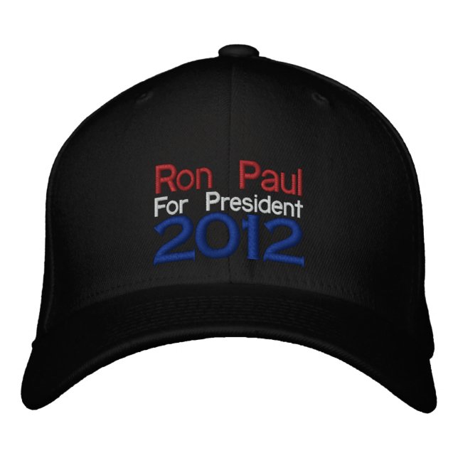 Ron Paul 2012 Embroiderade Hat Broderad Keps (Framsida)