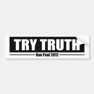 Ron Paul 2012: Försöksanning Bildekal