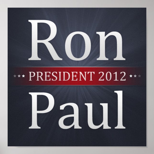 Ron Paul 2012 Kampanj Poster (Framsidan)