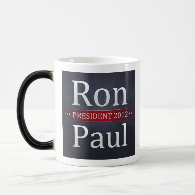 Ron Paul 2012 kampanjkaffe/Teakopp Magisk Mugg (Vänster)