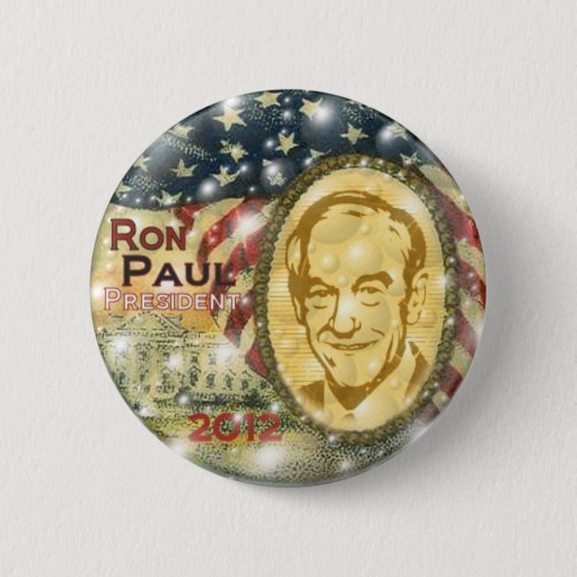 Ron Paul 2012 klämmer fast Knapp (Framsida)