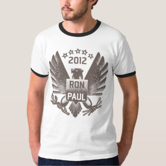 Ron Paul 2012 mörk grå färgörn T-shirt
