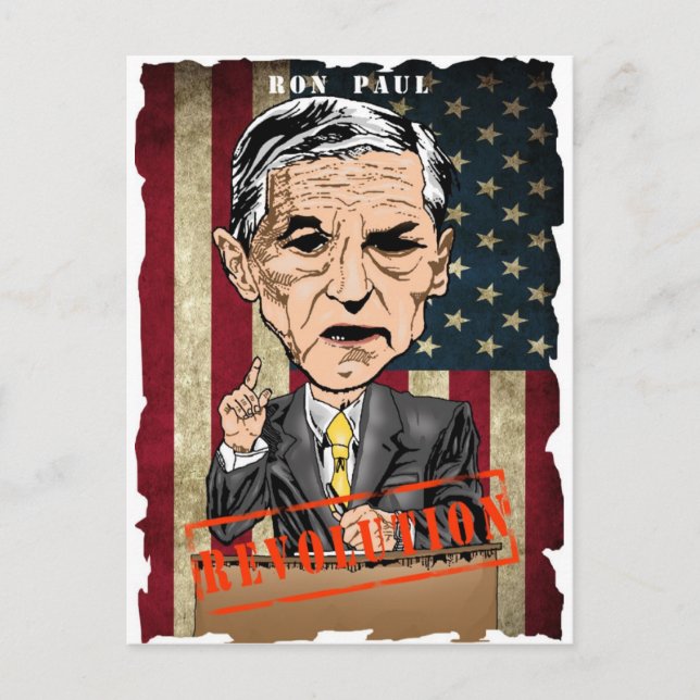 RON PAUL 2012 POSTCARD VYKORT (Framsida)