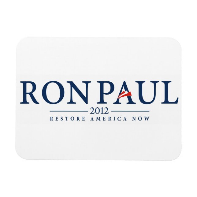 Ron Paul 2012, presidentvalet i logotyp politik Magnet (Horisontell)