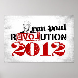 Ron Paul 2012 revolution affisch