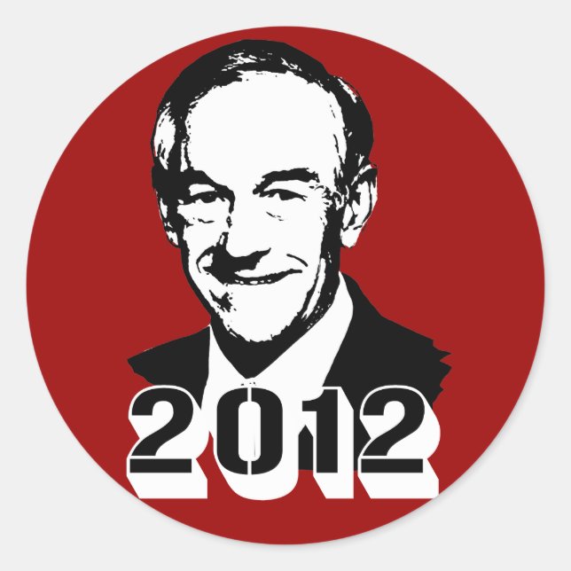 Ron Paul 2012 Runt Klistermärke (Framsida)