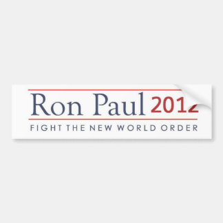 Ron Paul 2012 slagsmål som den nya världen Bildekal