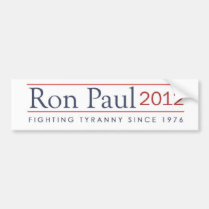 Ron Paul 2012 slåss Tyranny efter 1976 Bildekal