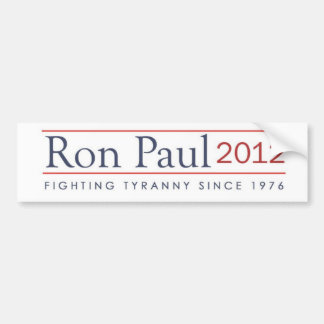 Ron Paul 2012 slåss Tyranny efter 1976 Bildekal