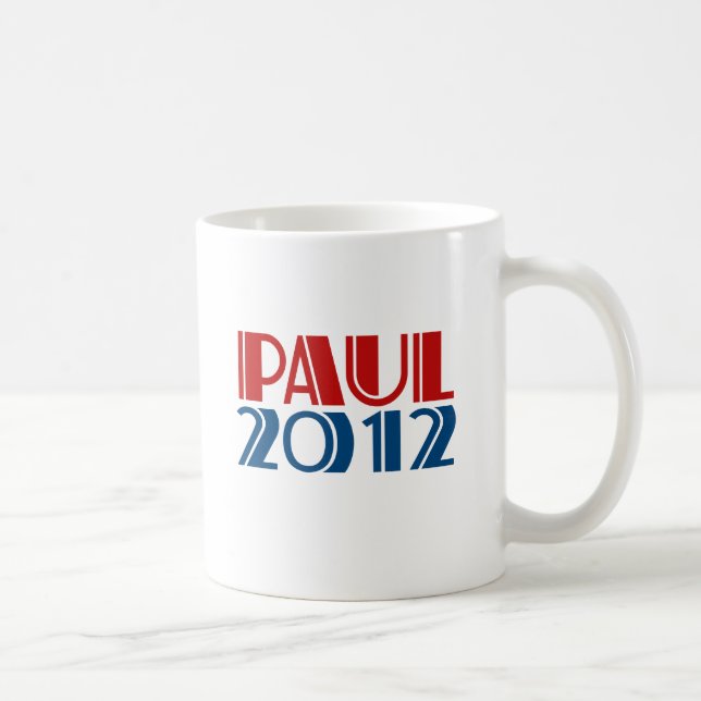 RON PAUL 2012 (stort festtält) Kaffemugg (Höger)