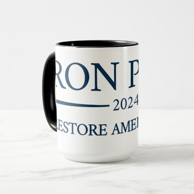 Ron Paul 2024 Mugg (Framsida vänster)