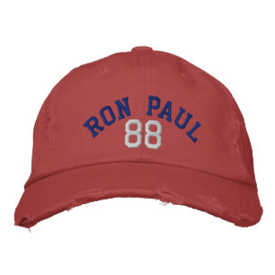 RON PAUL '88 VINTAGE Distress Chino Twill Cap Broderad Keps