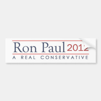 Ron Paul A verklig konservativ 2012 Bildekal