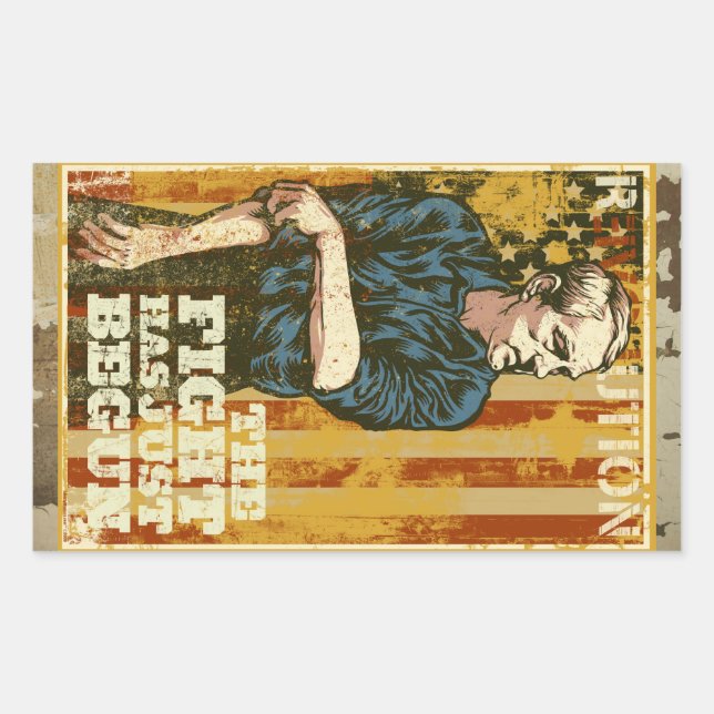 Ron Paul affisch Rektangulärt Klistermärke (Framsida)