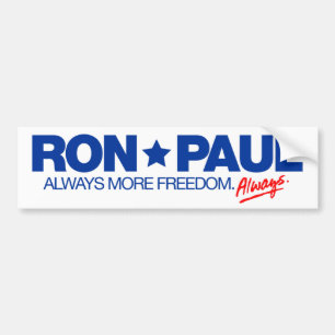 Ron Paul Always Bildtext Bildekal