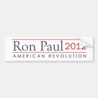 Ron Paul amerikanrevolution 2012 Bildekal