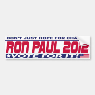 Ron Paul ändring Bildekal