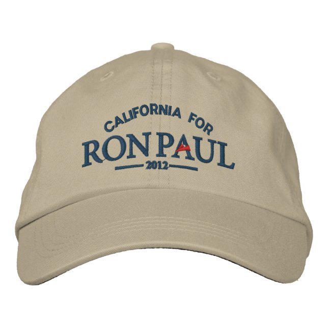 Ron Paul Anpassade Embroiderade Hat Broderad Keps (Framsida)