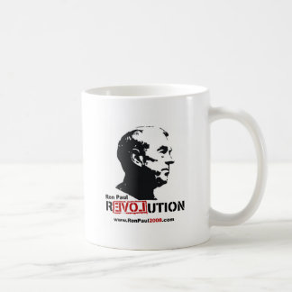 Ron Paul ansikte stencilerar - revolutionen Kaffemugg