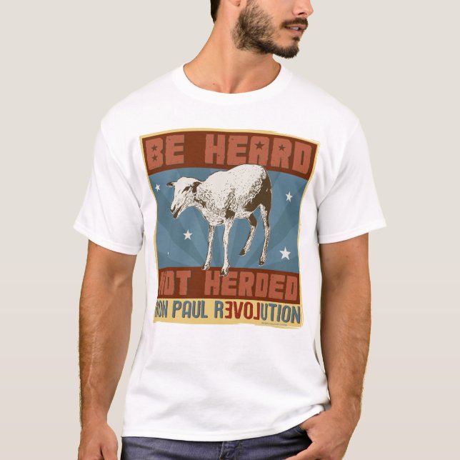 Ron Paul "är den hörda inte samlas" skjortan Tee Shirt (Framsida)