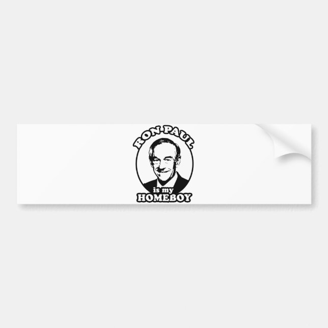 Ron Paul är min homeboy Bildekal (Framsidan)