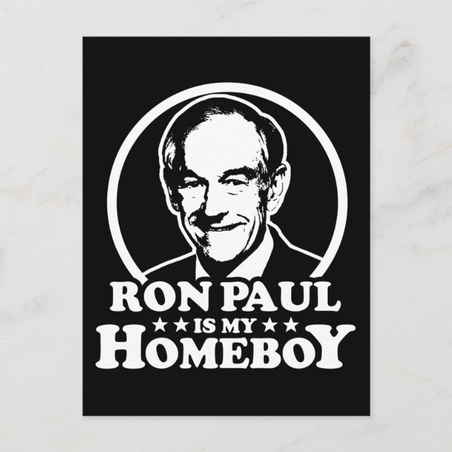 Ron Paul är min Homeboy Vykort (Framsida)