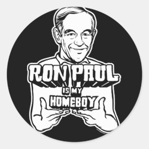 Ron Paul är min Homeboyklistermärkear Runt Klistermärke