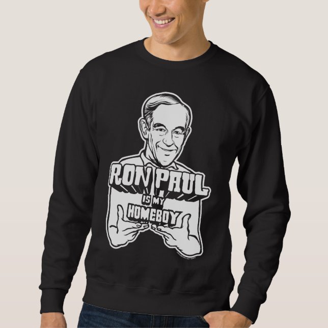 Ron Paul är min Homeboyskjorta Lång Ärmad Tröja (Framsida)
