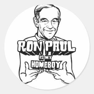 Ron Paul är min homeboystickers Runt Klistermärke