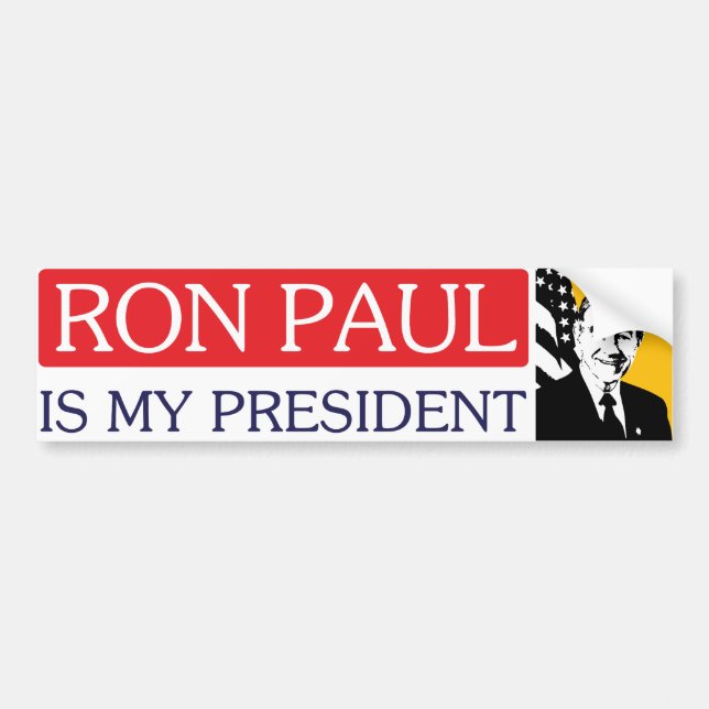 Ron Paul är min presidentbildekal Bildekal (Framsidan)