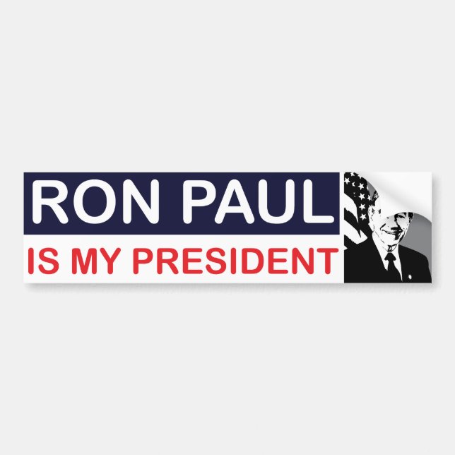 Ron Paul är min presidentbildekal Bildekal (Framsidan)