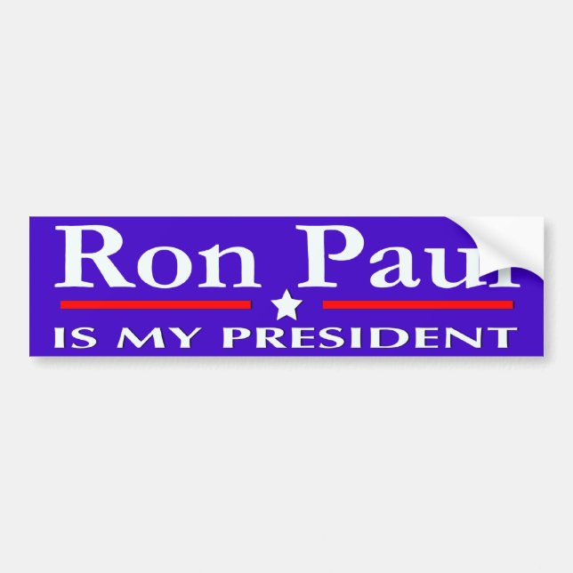 Ron Paul ÄR MIN PRESIDENTbildekal Bildekal (Framsidan)