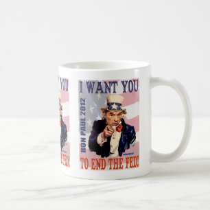 Ron Paul avslutar som matas 2012 Kaffemugg