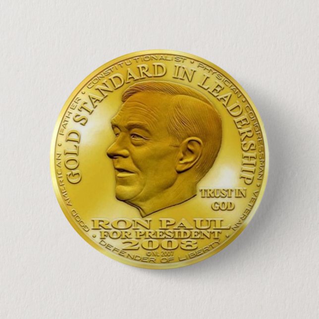 Ron Paul "Bannad" Guld Liberty Dollar... Knapp! Knapp (Framsida)